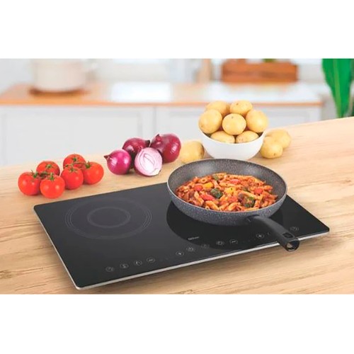Placa inducción 2F sobremesa QILIVE Q-6990, 3500W, 2 zonas, control táctil, 60 cm