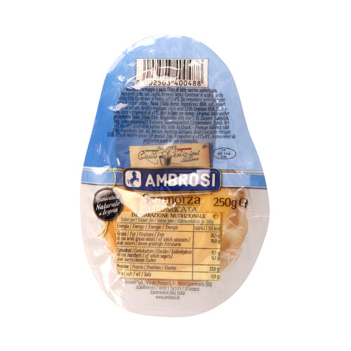 AMBROSI Queso scamorza ahumado AMBROSI 250 g.