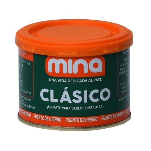 MINA Paté de hígado de cerdo lata de 200 g.