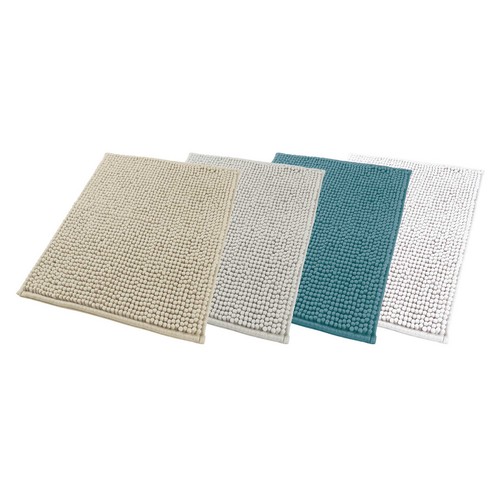 Alfombra de baño de chenilla, densidad 900g/m², 40x60 cm, ACTUEL. Modelos surtidos, 1 unidad.