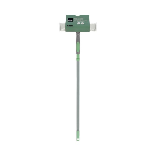 ACTUEL Limpiador de ventanas de microfibra con mango telescópico.