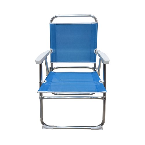 Silla marinera de aluminio de 56x52x80 cm, EURASPA
