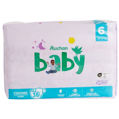 PRODUCTO ALCAMPO Baby Pañales talla 6 (13-27 kg) 36 uds.