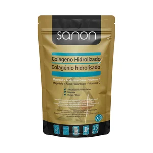 SANON Colágeno hidrolizado en polvo con magnesio, ácido hialuróncio y vitamina C 300 g.