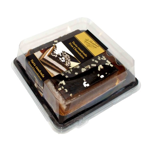Tarta tres chocolates, 300g.