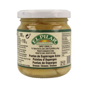 EL PILAR Puntas de espárrago gruesas 110 g.