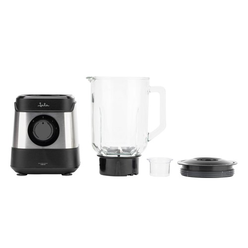 Batidora de vaso JATA JEBT3855, 1500W, 2 velocidades, jarra de cristal 1,8L, pica hielo.