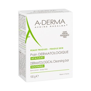 A.derma Pastilla Dermatológica Calmante, para Pieles Frágiles 100 G. 1000 ML