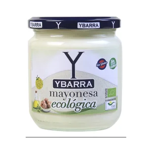 YBARRA Mayonesa ecológica, sin conservantes ni colorantes frasco 300 ml.