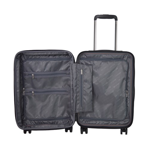 Maleta de cabina tipo trolley  8 ruedas  light  55cm azul . AIRPORT