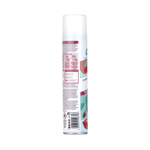 BATISTE Champú en seco en spray con descarado aroma a cerezas 200 ml.