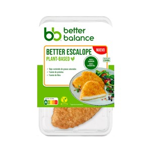 Imagen de BETTER BALANCE Escalope vegano horneado a base de proteínas vegetales BETER BALANCE 160 g.