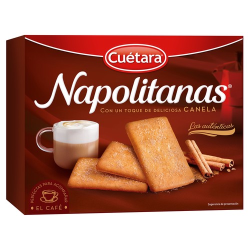 CUÉTARA Galletas Napolitanas con un toque de canela 426 g.
