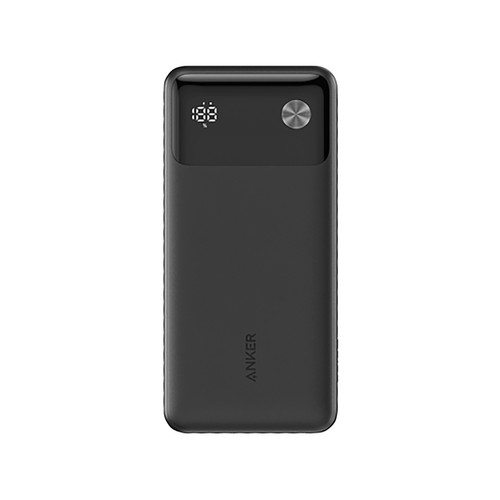 Batería externa ANKER 10.000 mAh, 22,5W, cable USB-C, color negro.