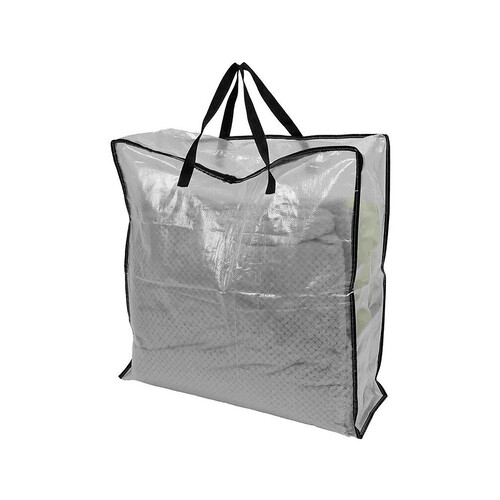 Bolsa transparente para almacenaje de ropa, 65x22x65cm, ESSENTIAL
