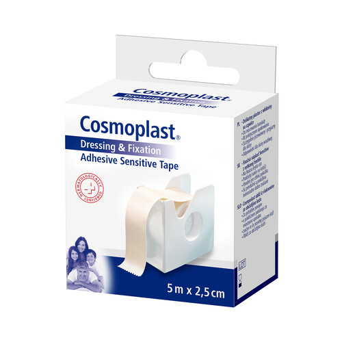 Esparadrapo de papel de 2.5 cm COSMPLAST Sensitve 5m.