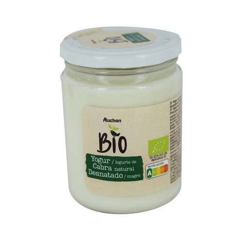 Yogur natural de cabra desnatado ALCAMPO ECOLÓGICO 420 g.