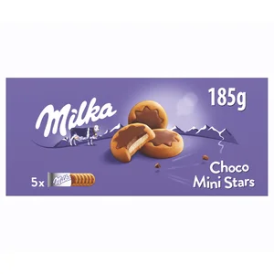 MILKA Galletas con forma de estrellas 150 g.