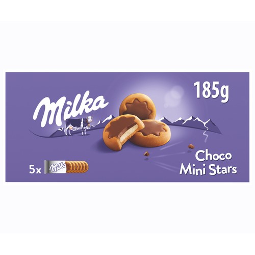 MILKA Galletas con forma de estrellas 150 g.