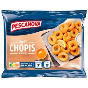 Imagen de PESCANOVA Tapeo Chopis rebozados al huevo, ultracongelados 300 g.