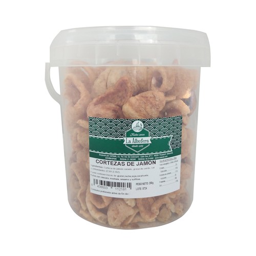 LA ALBUFERA Cortezas de jamón fritas con sal 200 Gg.