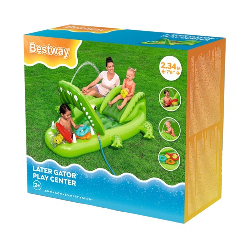 Centro de juego cocodrilo 2.34m x 1.63m x 87cm. BESTWAY