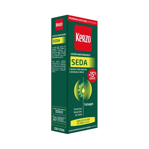 KERZO Seda Loción anti-caída, eficaz contra caida leve 175 ml.