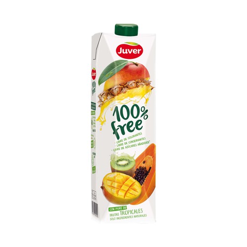 Zumo de frutas tropicales sin azúcar añadido JUVER 1 l.