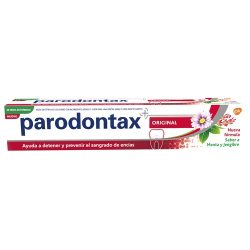PARODONTAX Pasta de dientes con flúor que ayuda a detener el sangrado de las encías PARODONTAX 75 ml.