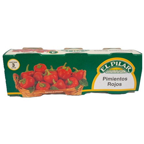 EL PILAR Pimiento morrón en lata 180 g pack 3