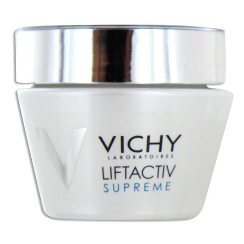 VICHY Crema hidratante para piel normal y mixta que actúa contra las arrugas, la pérdida de firmeza y la tirantez al final del día VICHY Liftactiv 50 mililitros.