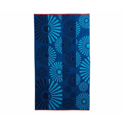 Toalla de playa jacquard velour 90x160cm, 100% algodón, 380g/m², ACTUEL. diferentes modelos, 1 unidad.