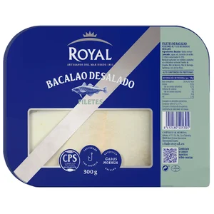ROYAL Filetes de bacalao desalado 300 g.