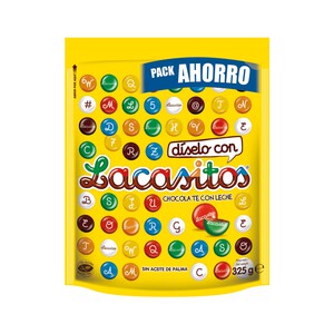 Imagen de LACASITOS Grageas de colores con chocolate 325 g.