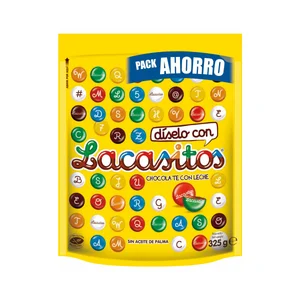 LACASITOS Grageas de colores con chocolate 325 g.
