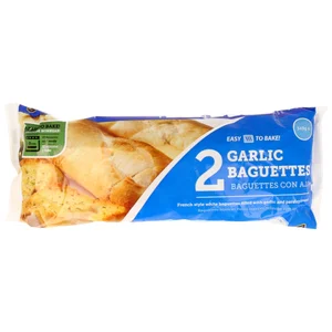 EASY TO BAKE Baguettes con ajo precocinadas 340 gr pack de 2 uds