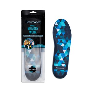 Imagen de Plantillas resistentes ACHUCHONAS Memory Work, antifatiga, transpirables, Talla 40/45.