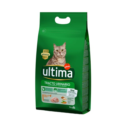ULTIMA Comida para gato a base de pollo y arroz para control de tracto urinario ULTIMA CAT Affinity 3 kg