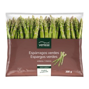 VERLEAL Espárragos verdes enteros, congelados VERLEAL 300 g.