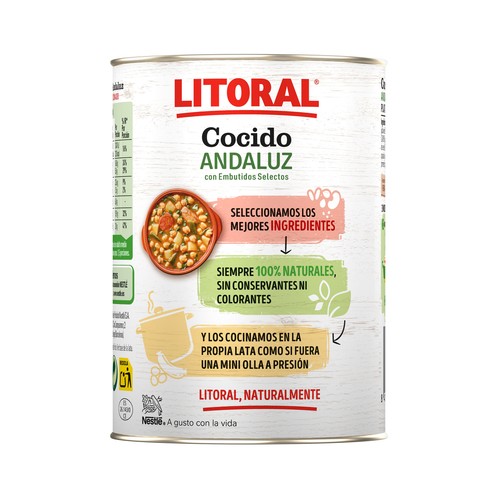 LITORAL Cocido Andaluz  lata de 425 g.