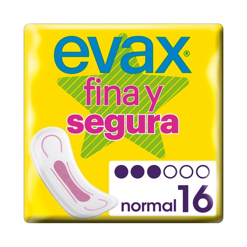 EVAX Compresas normal EVAX Fina y segura 16 uds.