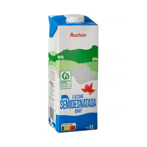 precios Auchan Leche Semidesnatada De Vaca 1 L Producto Alcampo. en Alcampo