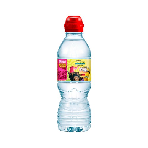 AQUAREL Agua mineral con tapón sport botella de 330 ml.