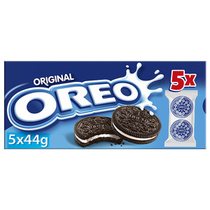Imagen de OREO Original Galletas de chocolate rellenas de crema de vainilla 5 uds. 44 g.