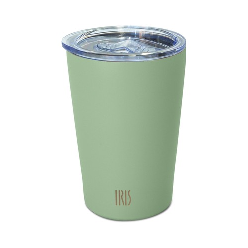 Vaso termo 360ml acero inoxidable color musgo. IRIS