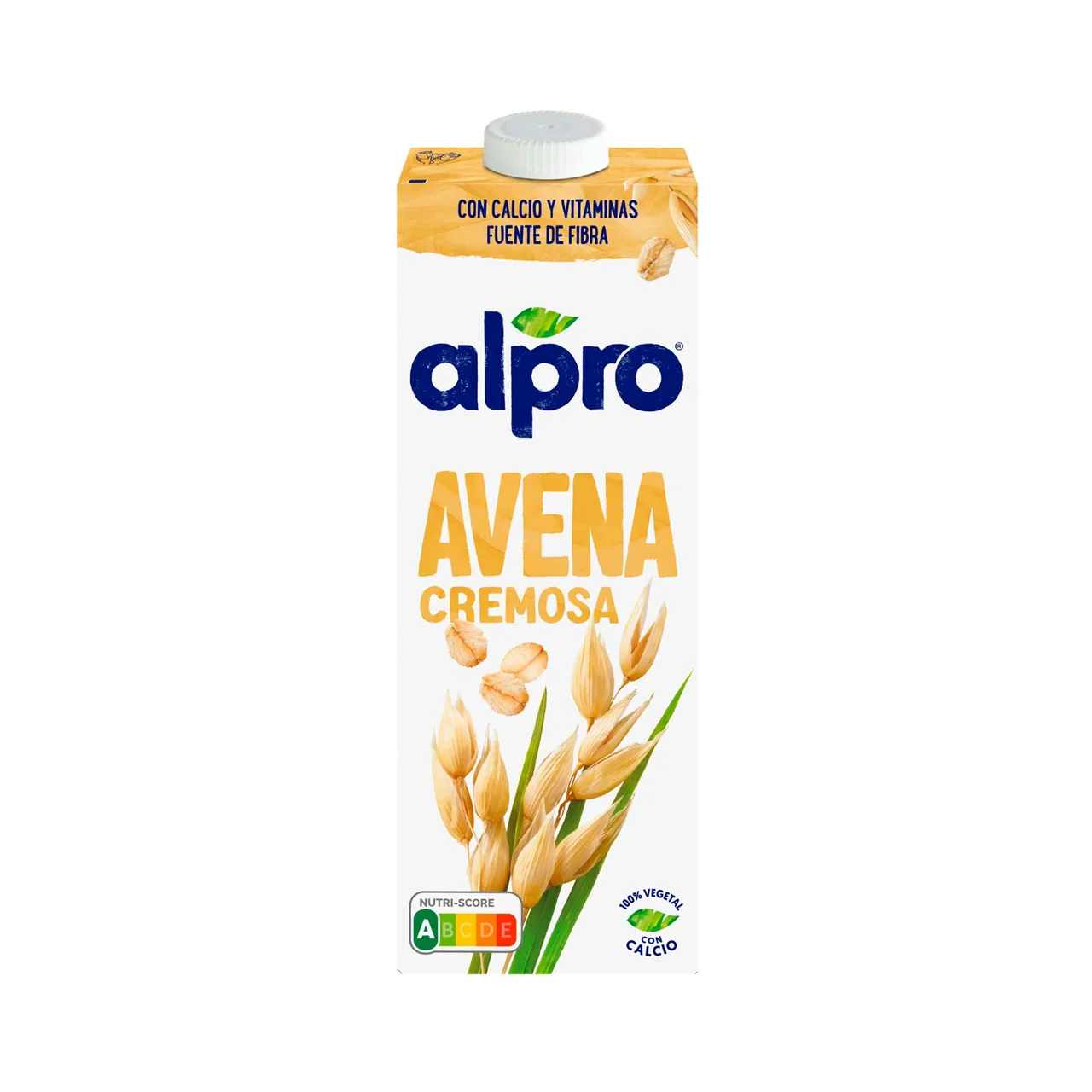 Bebida de avena cremosa, 100% vegetal, sin azúcares añadidos 1 l.