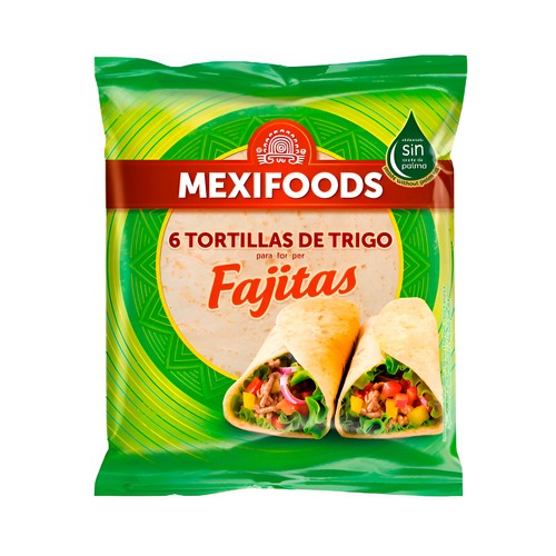 MEXIFOODS Tortillas fajitas 6 uds 240g