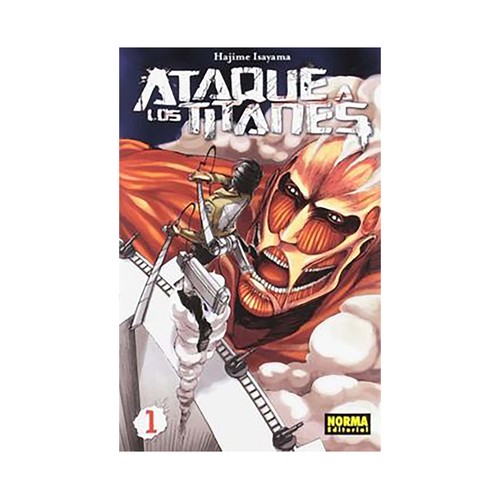 Ataque a los titanes 1, HAJIME ISAYAMA. Género: cómic. Editorial Norma.
