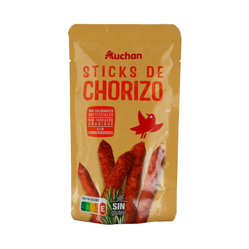 Mini chorizos elaborados sin conservantes ni colorantes artificiales PRODUCTO ALCAMPO 50 g.