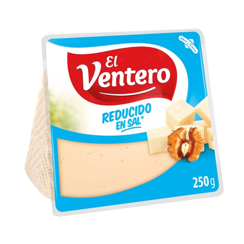 EL VENTERO Queso mezcla tierno bajo contenido en sal EL VENTERO 250 g.